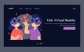 Kids Enjoying Virtual Reality Experience Royalty Free Stock Photo