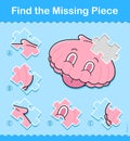 Kids entertaining puzzle game with a sea shell