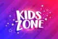 Kids entertainment zone background design