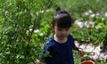 Kids farmer, Thai country girls in Farm.