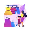 Kids fashion vector concept metaphor