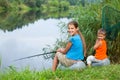 Kids fishing