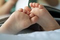 Kids foot closeup Royalty Free Stock Photo