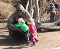 Kids and gorilla