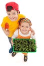 Kids growing their own food