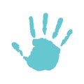 Handprint kid graphic icon Royalty Free Stock Photo