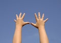 Kids hands Royalty Free Stock Photo