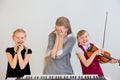 Kids in musical school