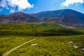 Kids Hiking in the Mountains of Colorado Royalty Free Stock Photo