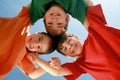 Kids Huddling Royalty Free Stock Photo
