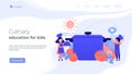 Cooking camp concept landing page.