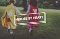 Kids Innocent Hero Young Youth Concept Royalty Free Stock Photo