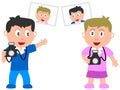 Kids and Jobs - Photographers Royalty Free Stock Photo