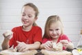 Kids in the kitchen. have fun. development of a child..., the family together Royalty Free Stock Photo