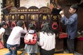 Kids learning culture, Yuyuan Gardens, Shanghai Royalty Free Stock Photo