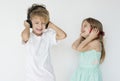 Kids listening to music