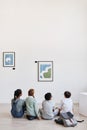 Kids Looking at Painting in Gallery