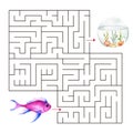 Kids maze.Educational a mathematical game.