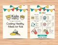 Kids meal menu vector template ,Restaurant menu design