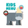 Kids menu