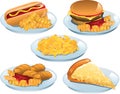 Kids Menu food items Royalty Free Stock Photo