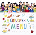 Kids Menu Food Recipes Cuisine Concept