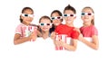 Kids in the movies Royalty Free Stock Photo