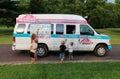 Kids at the Neighborhood ice cream truck