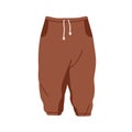 Kids pants, sports fleece clothes with drawstrings closure. Soft childs trousers with strings. Toddlers apparel, unisex