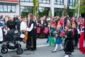 The kids parade at norwegian constitution day