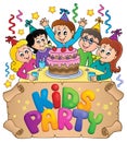 Kids party topic image 5 Royalty Free Stock Photo