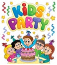 Kids party topic image 7 Royalty Free Stock Photo