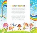 Kids party for web page design