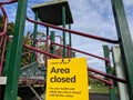 Kids play ground closed due to COVID