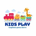 Kids Play Ground Logo Design, Kids Store Logo Royalty Free Stock Photo