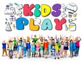 Kids Play Imagination Hobbies Leisure Games Concept