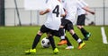 Kids play soccer football game