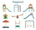 Kids playground elements.