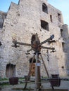 Kids playground at medieval castle in Celje