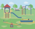 Kids playground. Vector illustration