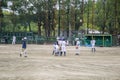 Kids playing baseball in Osaka, Japan