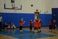 Kids playing basketball Royalty Free Stock Photo