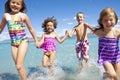 Kids playing at the Beach