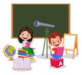 kids playing with bricks and educational games in kindergarten room. Kids play together in kindergarden. Poster with the place for