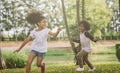 Kids playing with friends. Royalty Free Stock Photo