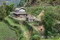 Kids playing near Landruk, Nepal