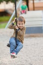 Kids, playing on the playground