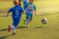 Kids playing soccer Royalty Free Stock Photo