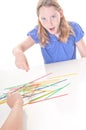 Kids playing stick game Royalty Free Stock Photo