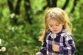 Kids playing with toys. Freedom, activity, discovery Royalty Free Stock Photo